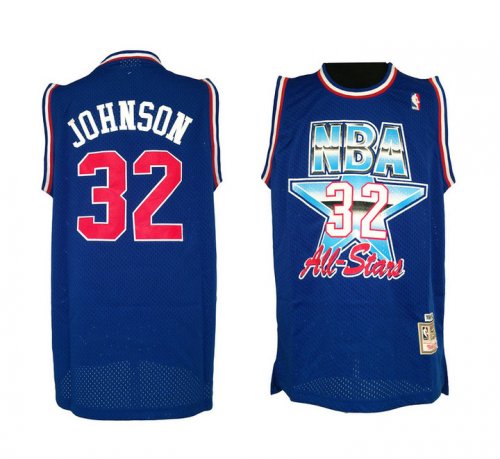 Johnson 1992 Year all star game jersey blue